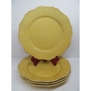 Le Comptoir De Famille Prim Style French Dinnerware Set Of Four 8 3/4" Plates